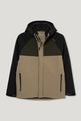 Outdoor jacket with hood - recycled