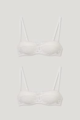 Multipack of 2 - underwire bra - BALCONETTE - padded
