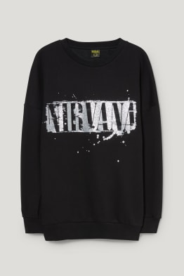 CLOCKHOUSE - sweat-shirt - finition brillante - Nirvana