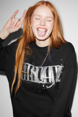 CLOCKHOUSE - sweat-shirt - finition brillante - Nirvana