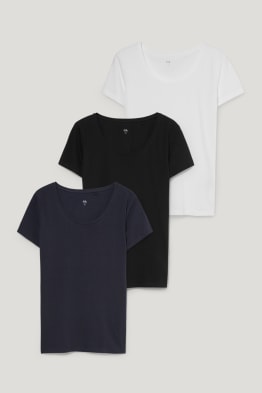 Set van 3 - basic-T-shirt