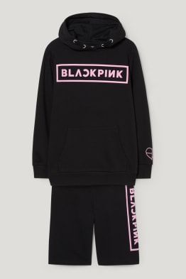 Blackpink - set - hoodie en fietsbroek - 2-delig