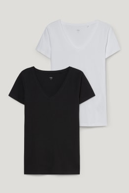 Confezione da 2 - t-shirt basic - cotone biologico