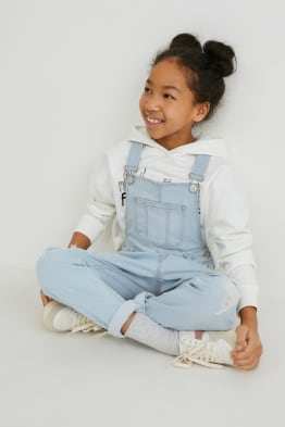 Jeans-tuinbroek