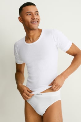 Lot de 2 - maillots de corps - doubles côtes