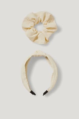Set - Haarreif und Scrunchie - 2 teilig