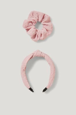 Set - hairband and scrunchie - 2 piece