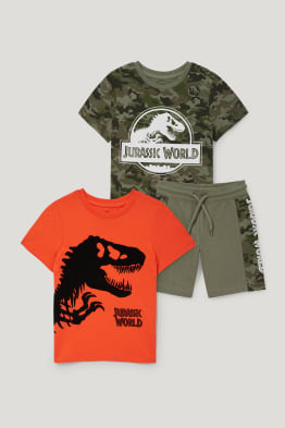 Jurassic World - Set - 2 Kurzarmshirts und Sweatshorts