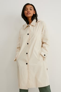Trenchcoat met capuchon - BIONIC-FINISH®ECO