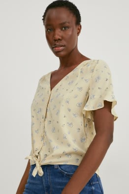 C\u0026A Blusa - De Rayas Crema | Camisas Y Blusas Mujer | HyattConcept