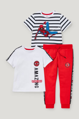 Spider-Man - Set - 2 Kurzarmshirts und Jogginghose
