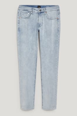 C&A da donna nero stampa geometrica cotone Skinny Jeans Taglia 8 L30 in Regular zip 