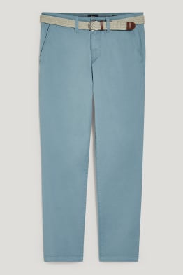 Chinosy z paskiem - Regular Fit - LYCRA®
