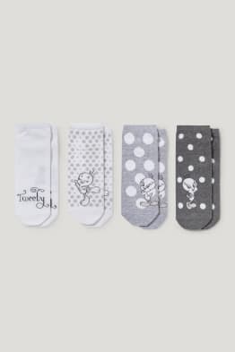 Paquet de 4 - mitjons turmellers amb dibuix - Tweety