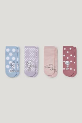 Multipack of 4 - trainer socks with motif - Tweety