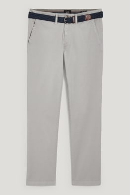 Chino mit Gürtel - Regular Fit - LYCRA®