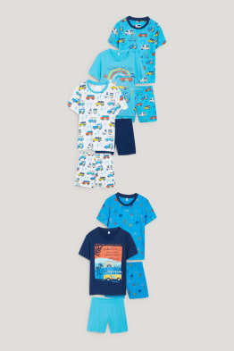 Multipack 5 buc. - pijama scurtă - bumbac organic - 10 piese