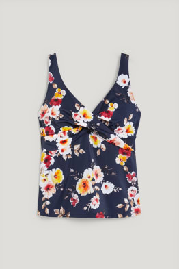 Tankini top - padded - floral