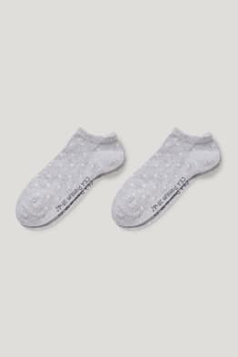 Pack de 2 - calcetines tobilleros - algodón orgánico - de lunares