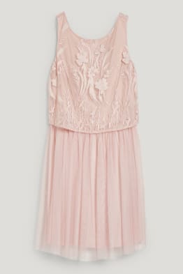 Fit & Flare Kleid - 2-in-1-Look