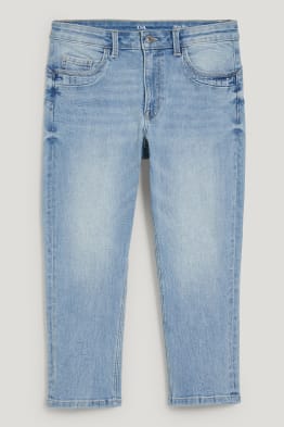 Capri jeans - high waist - push-up effect - LYCRA®