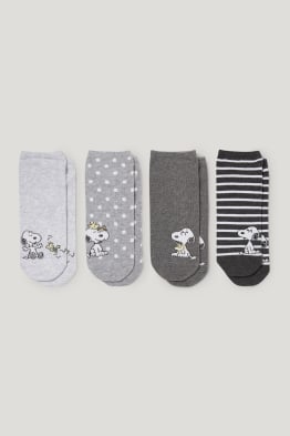 Set van 4 paar - sneakersokken met motief - Peanuts