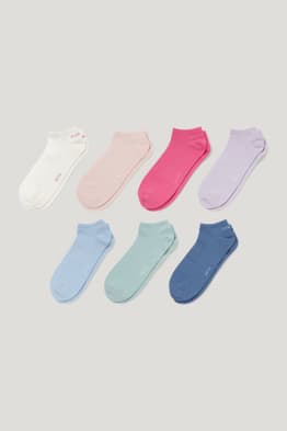 Set van 7 paar - sneakersokken - biokatoen