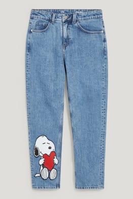 Mom jeans - high waist - Peanuts