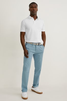 Chinosy z paskiem - Regular Fit - LYCRA®