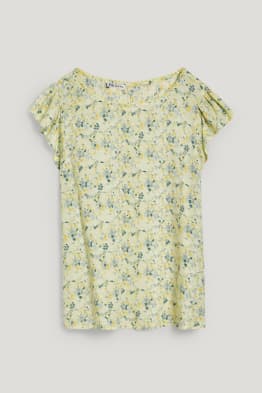 Zwangerschapsblouse - gebloemd