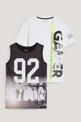 Multipack of 2 - top and short sleeve T-shirt