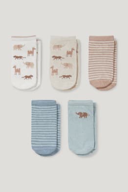 Multipack of 5 - animals - baby socks