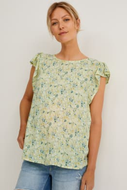 Zwangerschapsblouse - gebloemd