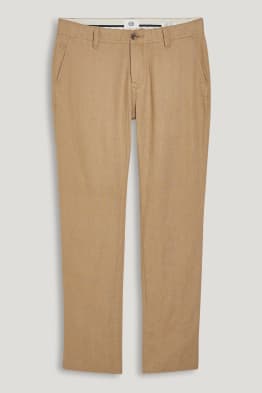 Linnen chino - regular fit