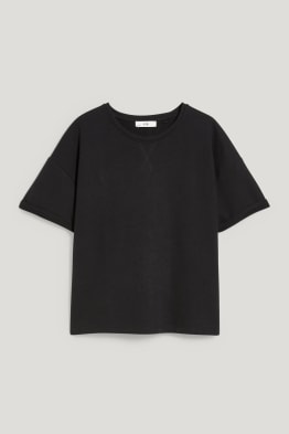 Tee-shirt noir manches bouffantes C&A Donna Vestiti Top e t-shirt T-shirt C&A T-shirt 