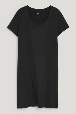 Robe-T-shirt basique - rayée
