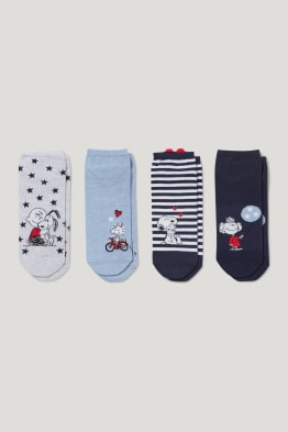 Lot de 4 paires - chaussettes de sport avec motif - Peanuts