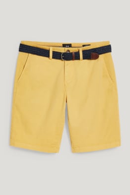 Shorts mit Gürtel - LYCRA®