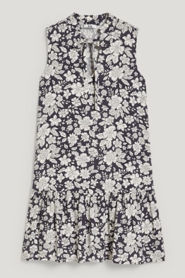 Vestit de línia evasé - de flors