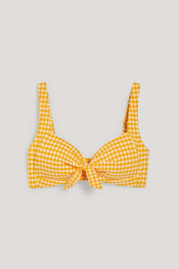 Bikini top - padded - LYCRA® XTRA LIFE™ - check