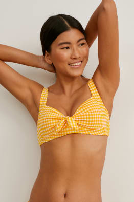 Bikini top - padded - LYCRA® XTRA LIFE™ - check