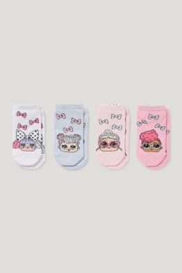 Multipack 4er - L.O.L. Surprise - Sneakersocken mit Motiv