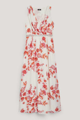 Chiffon-Kleid - festlich - geblümt