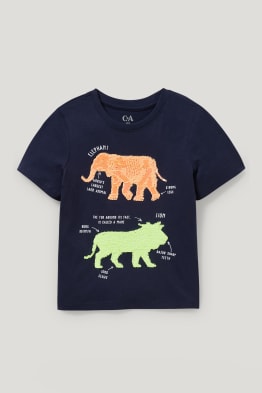 Kurzarmshirt - Glanz-Effekt