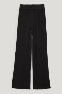 CLOCKHOUSE - plátěné kalhoty - high waist - wide leg