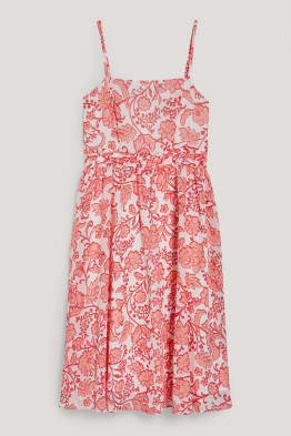 Chiffon-Kleid - geblümt
