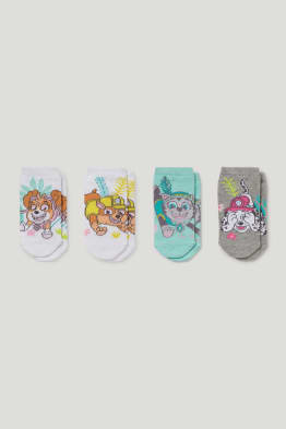 Set van 4 paar - Paw Patrol - sneakersokken met motief