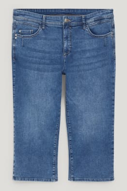 Capri jeans - mid-rise waist - LYCRA®