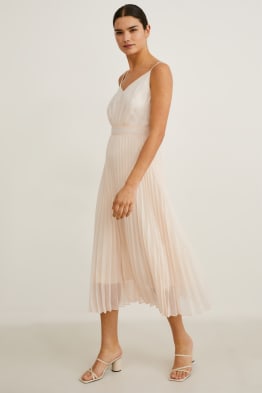 Fit & flare dress - pleated