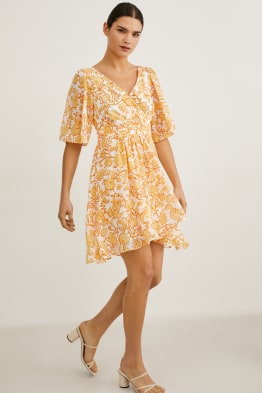 Wrap dress - recycled - floral